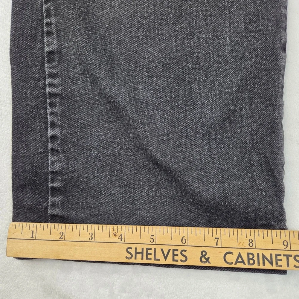 Lee Jeans Women‎ 16 Medium Black Relaxed Fit Straight Leg Denim Excellent